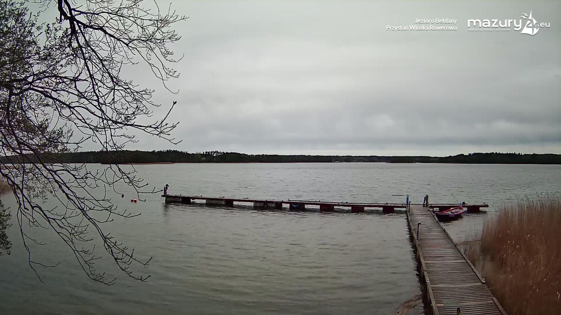 Jezioro Bełdany, przystań Wioska Rowerowa